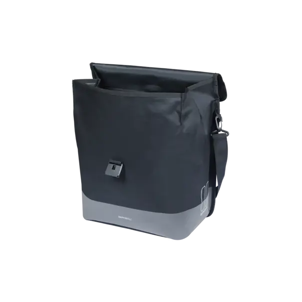 Basil Mara Evo - enkele fietstas MIK Hooks - 20-24L - zwart