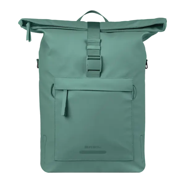 Basil Brooklyn - schoudertas MIK Hooks - 17L - zilvergroen