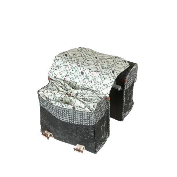 Basil Bohème MIK - dubbele fietstas - 35 liter - zwart