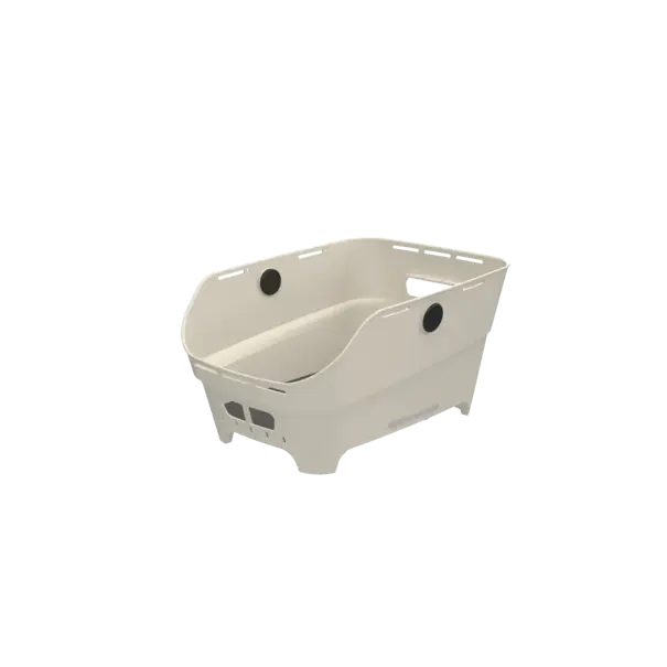 Basil Cento Neo WSL - fietsmand achter - gebroken wit