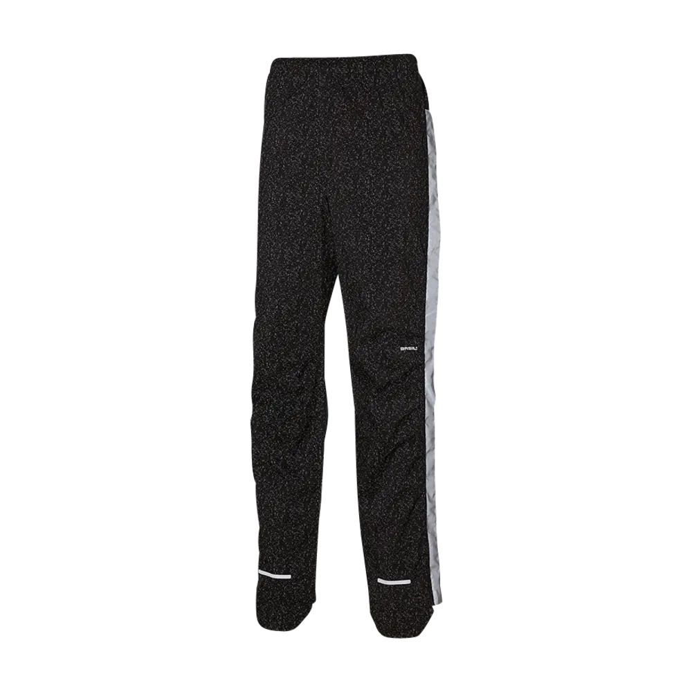 Basil Skane HiVis fietsregenbroek - dames - zwart - L