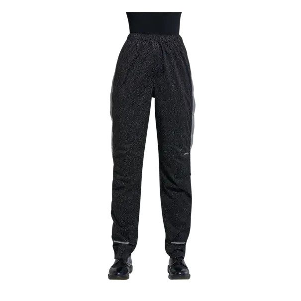 Basil Skane HiVis fietsregenbroek - dames - zwart - M
