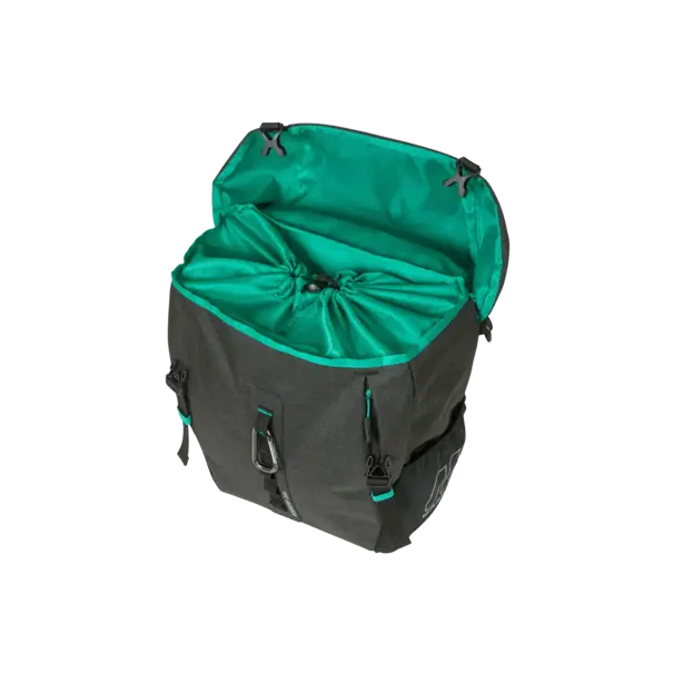 Basil Discovery 365D M - enkele tas MIK Hooks - 9L - zwart gemêleerd
