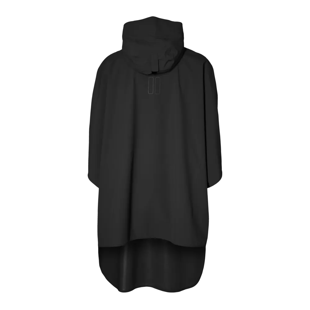 Basil Hoga fietsregenponcho - unisex - zwart - One Size