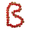 Basil Flower Garland - bloemenstreng - rood