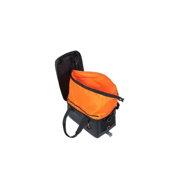 Basil Miles Tarpaulin - bagagedragertas MIK - 7 liter - zwart/oranje