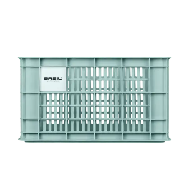 Basil fietskrat L - groot - 40L - gerecycled plastic - silver blue