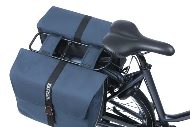 Basil Forte - dubbele fietstas - 35 liter - blauw/zwart
