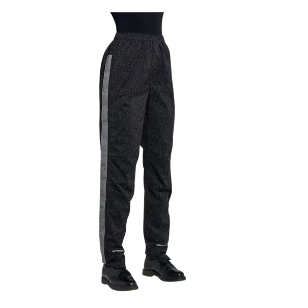 Basil Skane HiVis fietsregenbroek - dames - zwart - M