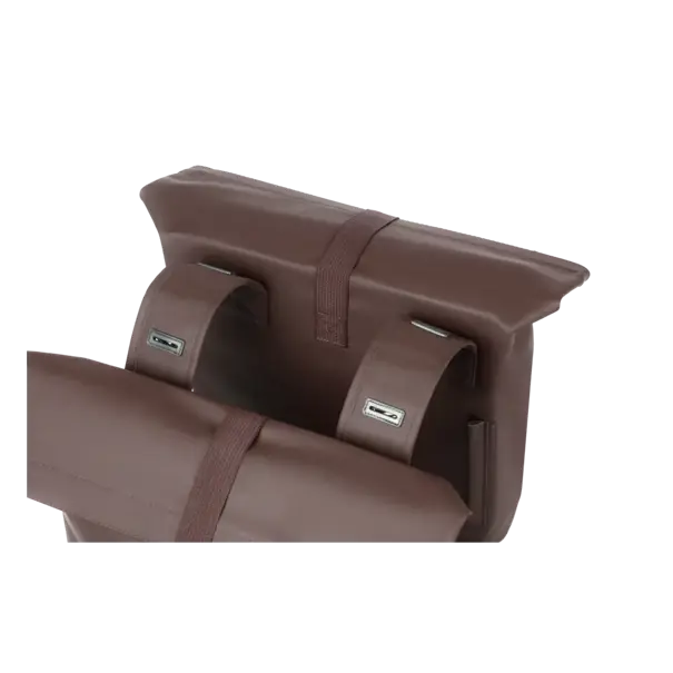 Basil City - dubbele fietstas - 28-32 liter – roasted brown