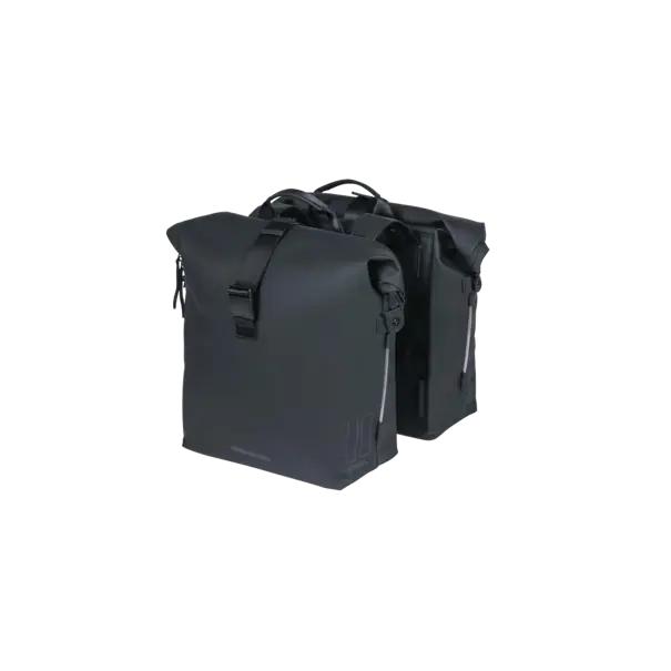 Basil SoHo - dubbele fietstas Nordlicht - 41 liter - night zwart