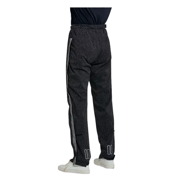 Basil Skane HiVis fietsregenbroek - heren - zwart - L