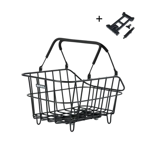 Basil Cento Alu MIK - fietsmand - zwart
