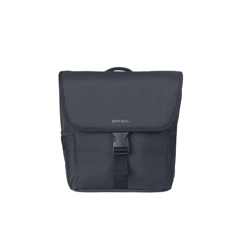 Basil GO - dubbele fietstas MIK - 32 liter - zwart