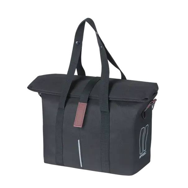 Basil City - fietshandtas - 8-11 liter - voorop/achterop - zwart