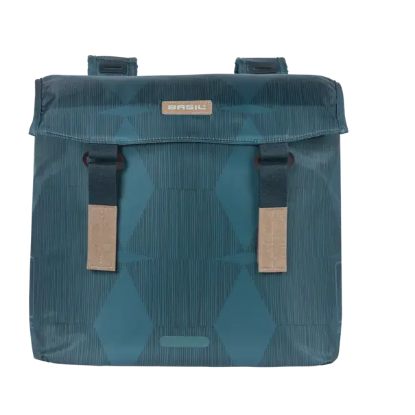 Basil Elegance - dubbele fietstas - 40-49 liter - estate blauw
