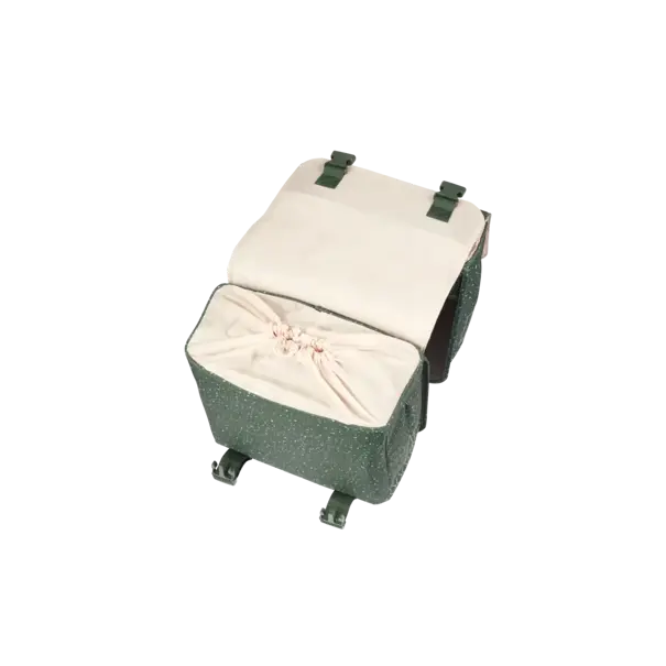 Basil Flair  - dubbele fietstas MIK - 35 liter - groen
