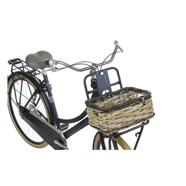 Basil Dijon - fietsmand - small - grijs/zwart