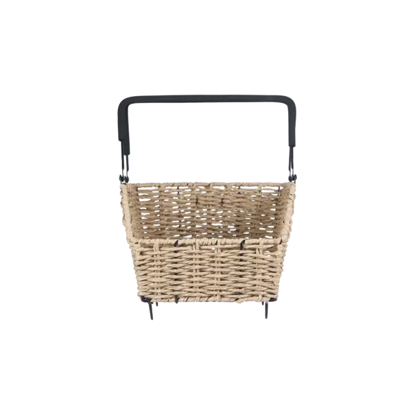Basil Cento Rattan Look Multi - fietsmand - achterop - lichtbruin
