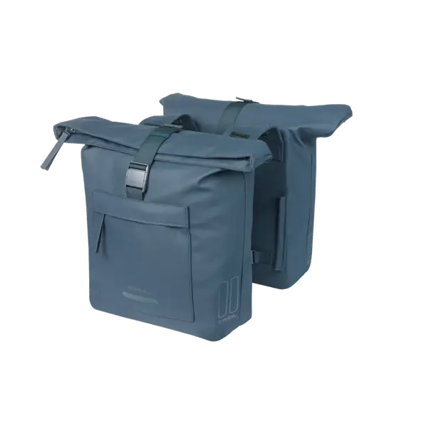 Basil Brooklyn - dubbele fietstas - 41L - marineblauw