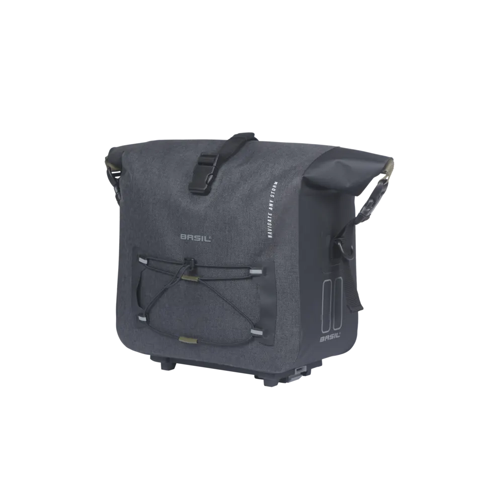 Basil Navigator Storm - bagagedragertas MIK - 13 liter - zwart