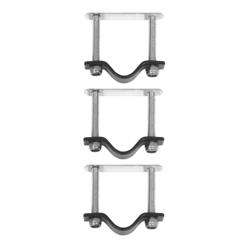 Basil Crate Mounting Set - bevestigingsset voor Basil kratten en rotan manden - RVS