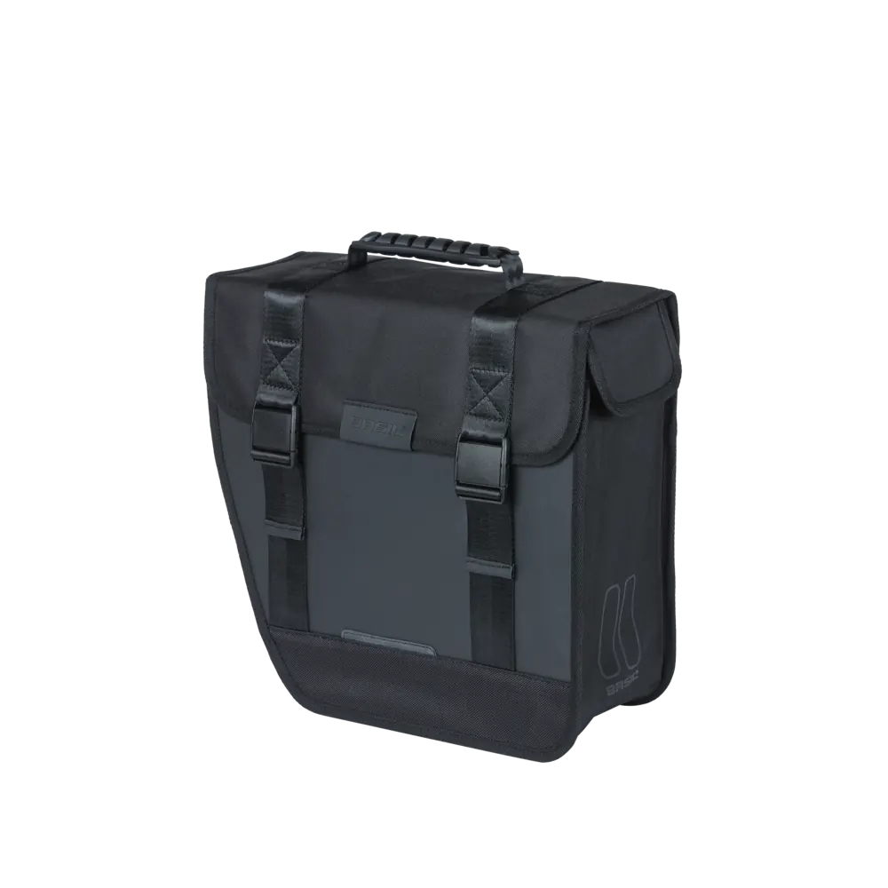 Basil Tour Waterproof Left - enkele fietstas - 14 liter - zwart