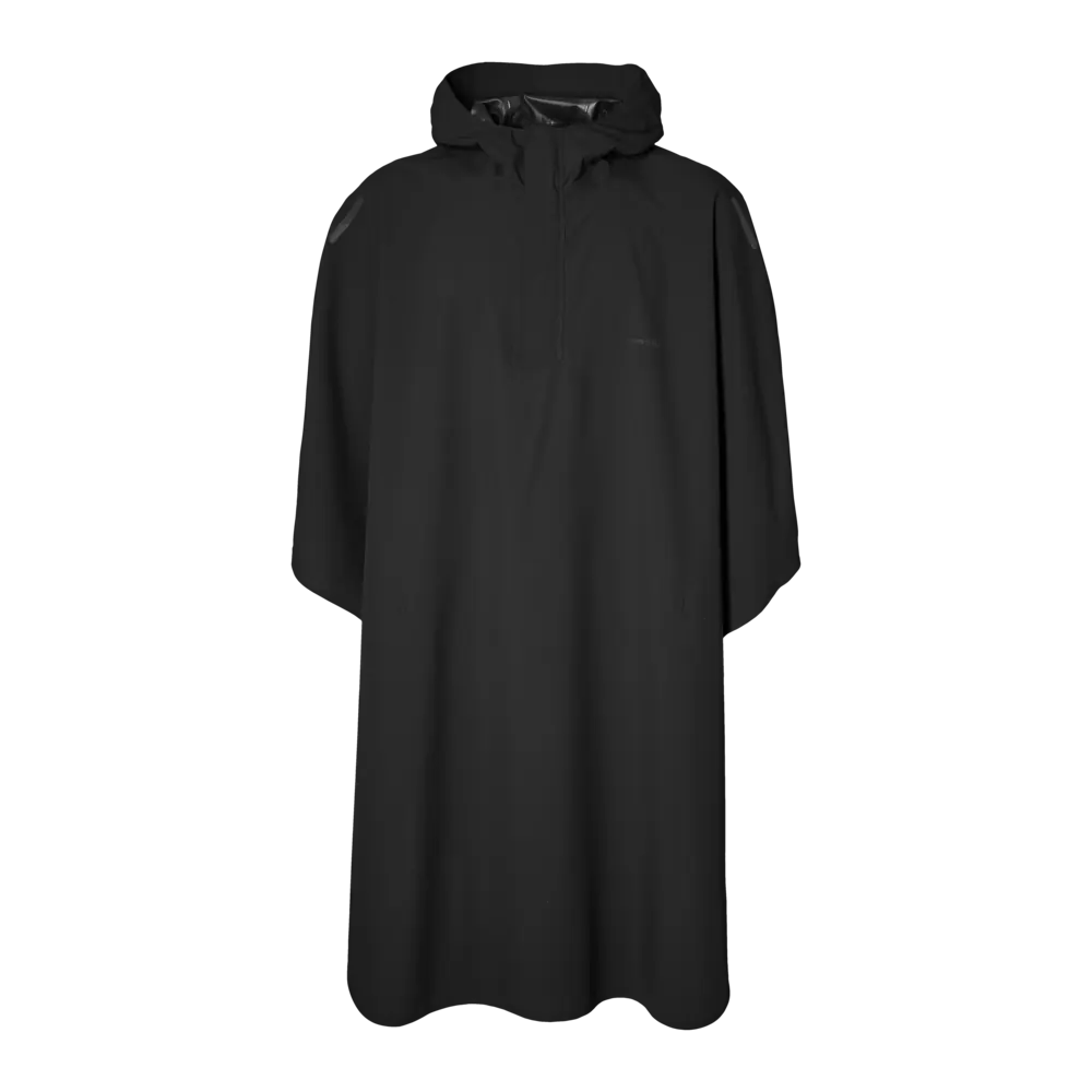 Basil Hoga fietsregenponcho - unisex - zwart - One Size