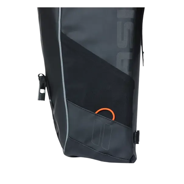 Basil Miles Tarpaulin - dubbele fietstas - 34 liter - zwart/oranje