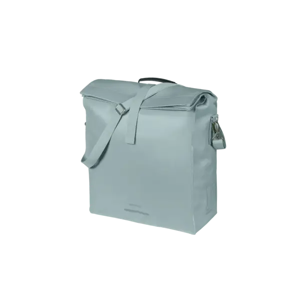 Basil Urban Load Pro - enk. fietstas MIK Hooks - 19-24L - silver blue