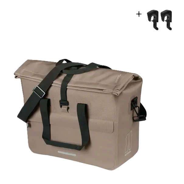 Basil Urban Dry Neo - office bag MIK Hooks - 23-26L - sage brown