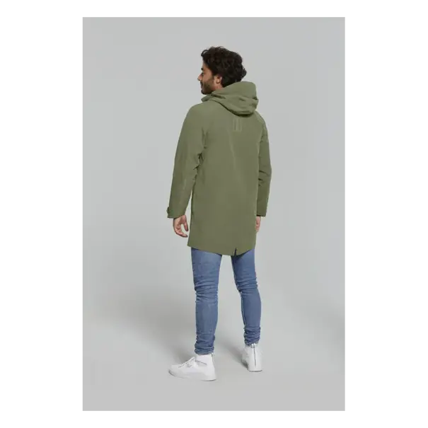 Basil Mosse fietsregenparka - heren - groen - S