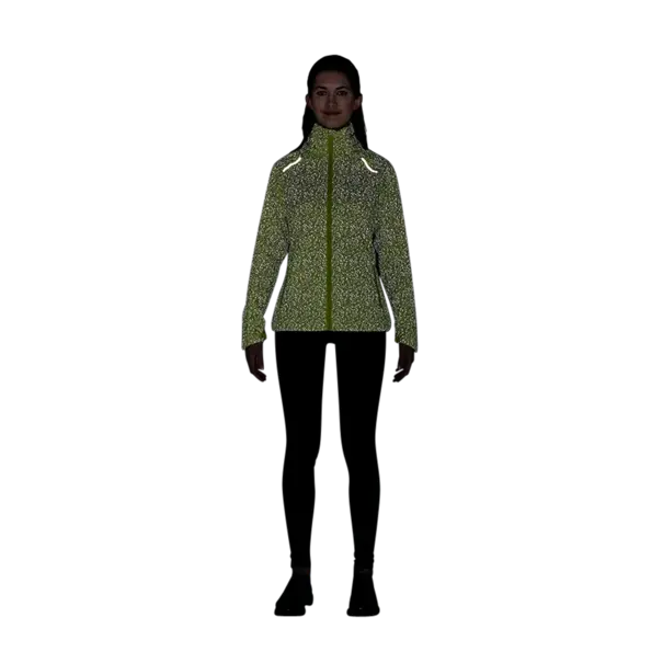 Basil Skane HiVis fietsregenjas - dames - neongeel - M
