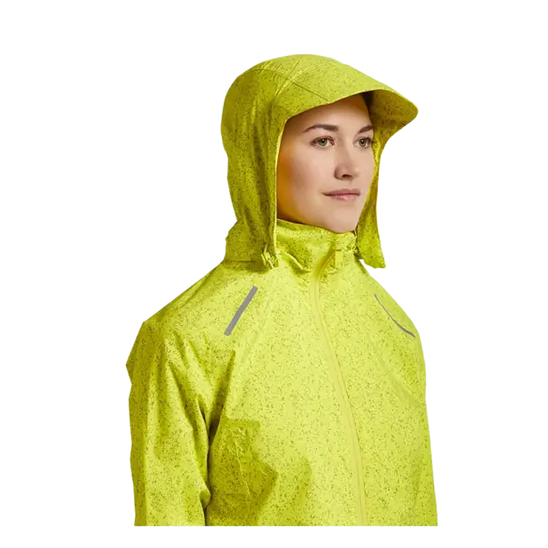 Basil Skane HiVis fietsregenjas - dames - neongeel - L