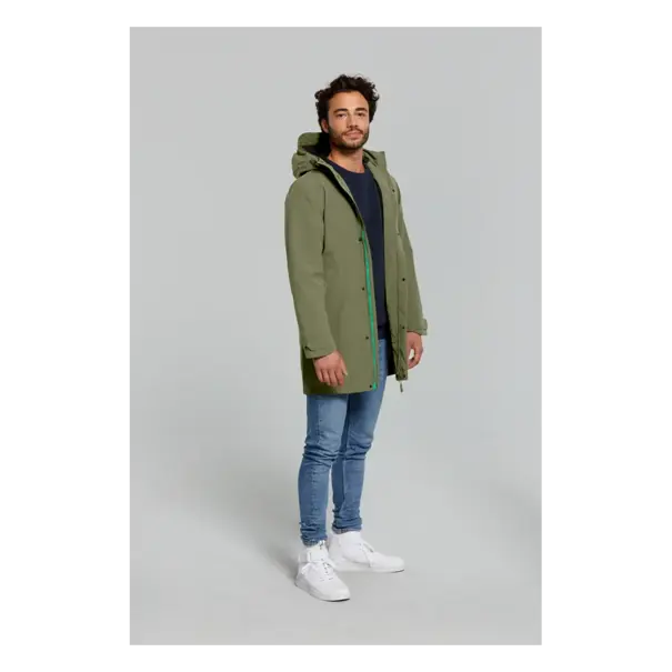 Basil Mosse fietsregenparka - heren - groen - XXL