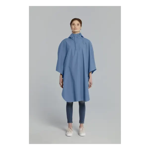 Basil Hoga fietsregenponcho - unisex - blauw - One Size