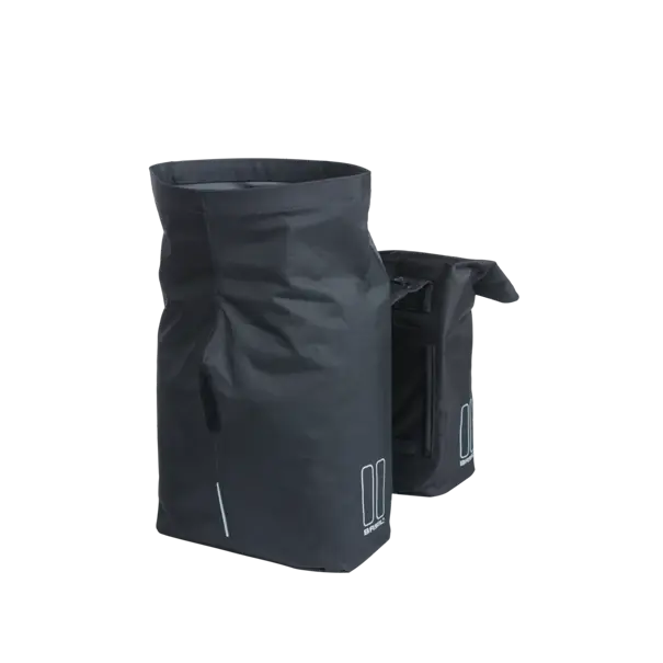 Basil - City - dubbele fietstas MIK - 28-32 liter - zwart