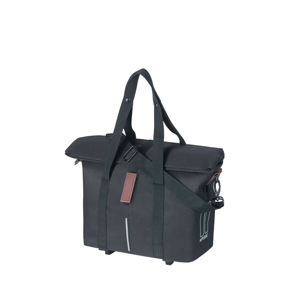 Basil City - fietshandtas MIK - 8-11 liter - voorop/achterop - zwart