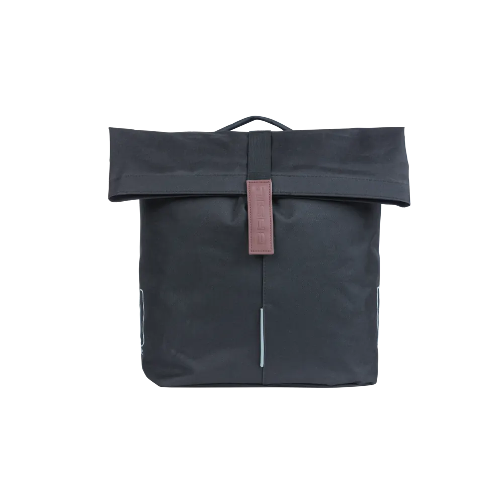 Basil - City - dubbele fietstas MIK - 28-32 liter - zwart