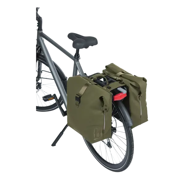 Basil SoHo Nordlicht MIK - dubbele fietstas - 41 liter - moss groen
