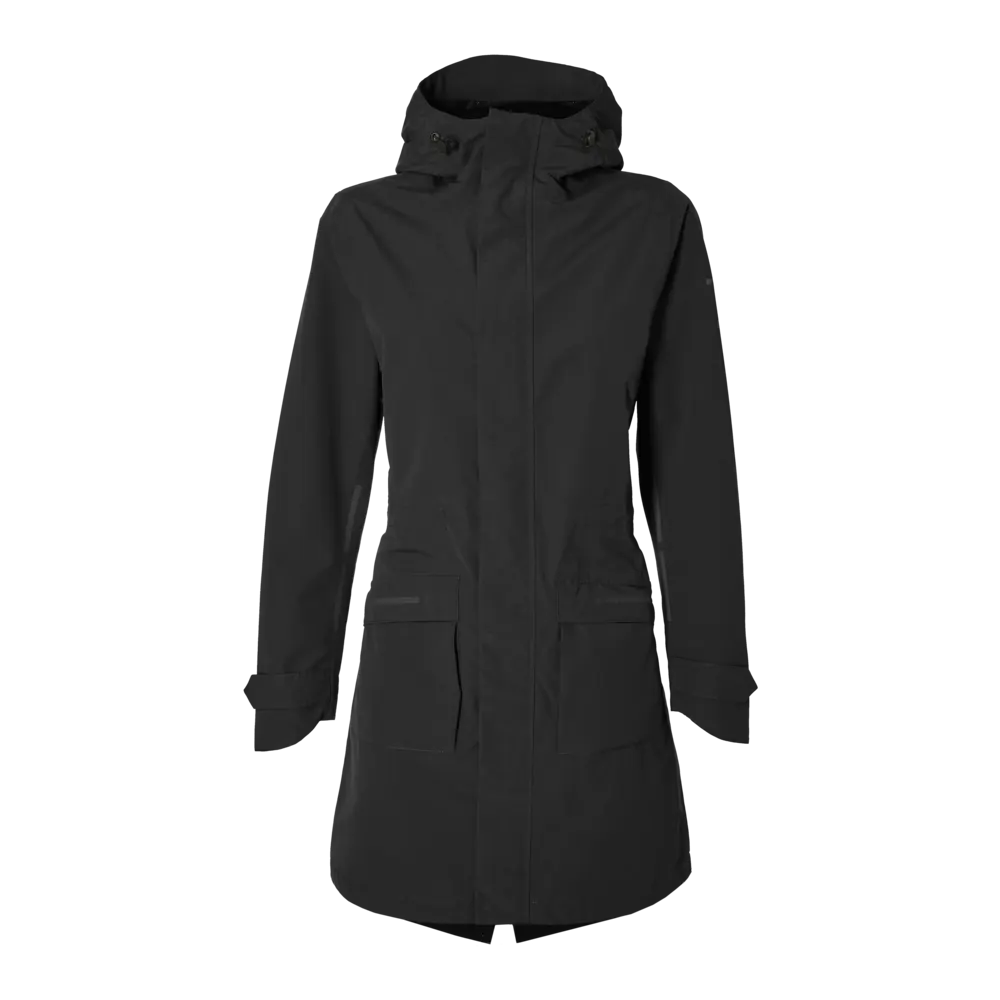 Basil Mosse regenparka - dames - zwart - L