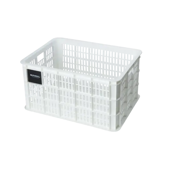 Basil fietskrat L - groot - 40 liter - wit