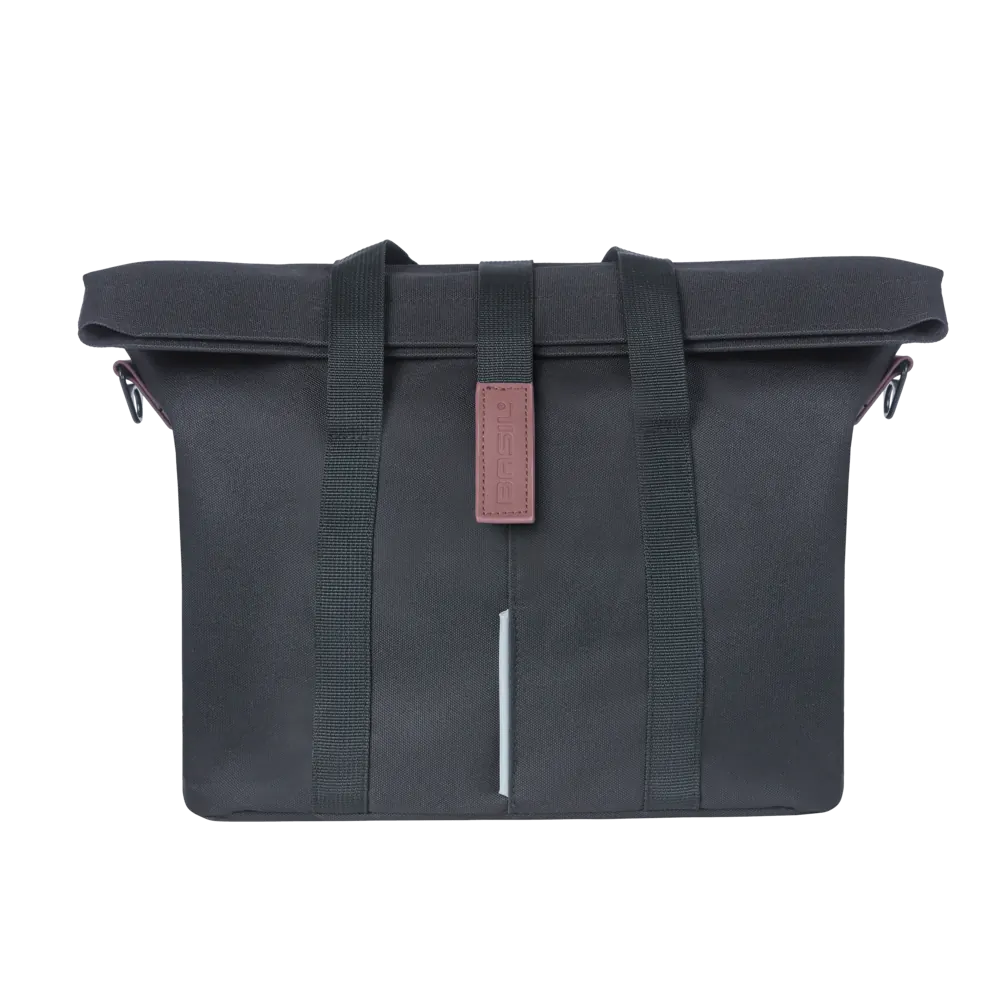 Basil City - fietshandtas - 8-11 liter - voorop/achterop - zwart