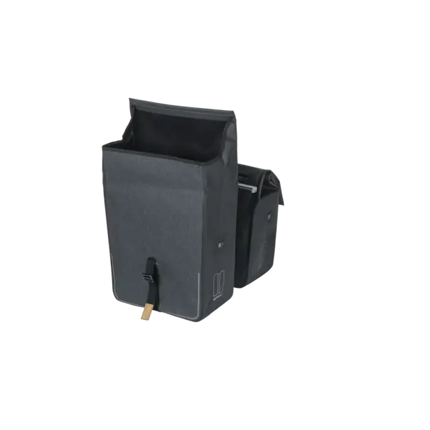 Basil Urban Dry MIK - dubbele fietstas - 50 liter - charcoal mêlée