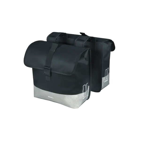 Basil Mara Evo - dubbele fietstas - 28-34L - zwart
