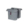 Basil City - dubbele fietstas - 28-32 liter - grey melee