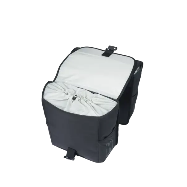 Basil GO - dubbele fietstas - 32 liter - zwart