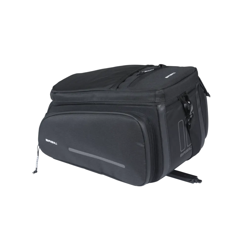 Basil Move - bagagedragertas MIK - 10-26 liter - zwart