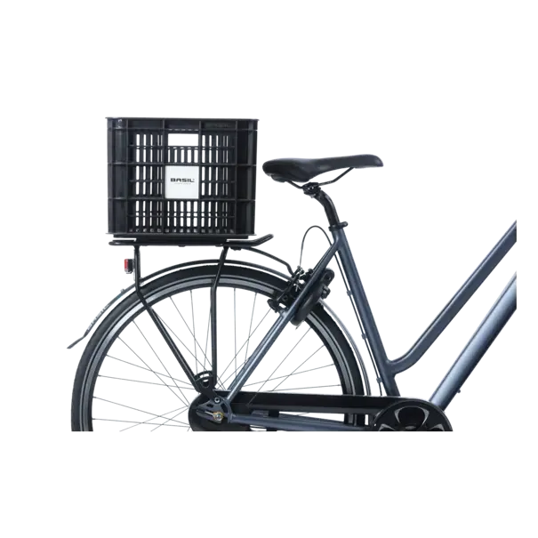 Basil fietskrat L MIK - groot - 40 liter - zwart
