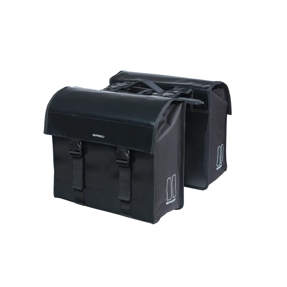 Basil Urban Load - dubbele fietstas MIK - 48-53 liter - zwart